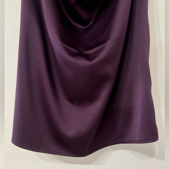 NWOT Express Plum cowl neck satin tank size small - Picture 2 of 7